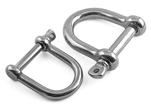 Shackles dee flat - dee, twisted