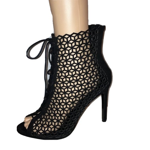 Zara boots black laser - boots,