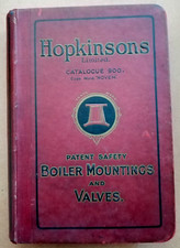 HOPKINSONS LIMITED CATALOGUE 900: PATENT SAFETY BOILER MOUNTINGS AND VALVES