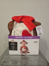 Sock Monkey Halloween Costume for Infant, Size 6-12M, by Way to Celebrate