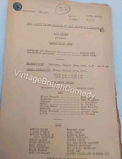 RARE ITV Comedy Script -