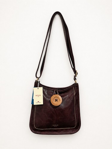 Bessie london burgundy faux - london,