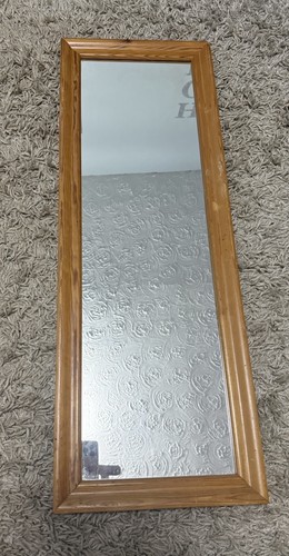 Pine mirror 83cm 29cm - mirror,