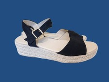 Ladies lovely hessian wedge