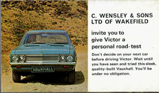 Vauxhall Victor FD 1969-1970 UK Market Foldout Sales Brochure Saloon & Estate