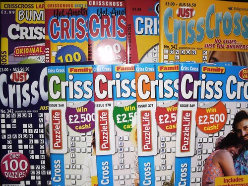 Criss cross puzzle books - cross,