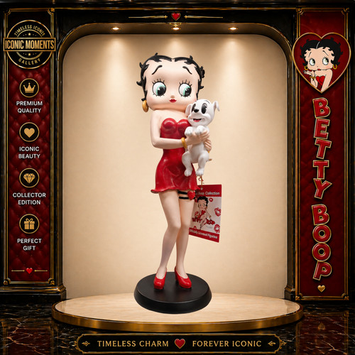 Betty boop red dress figurine - boop,