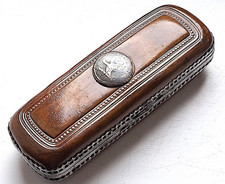 ANTIQUE GEORGIAN LEATHER CIGAR CASE SKINNER OF HOLBORN LONDON c.1810