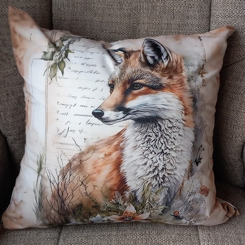 Fox wildlife white - fox, cream