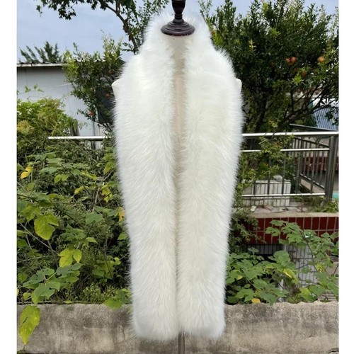 Women long real fox fur - women, scarf
