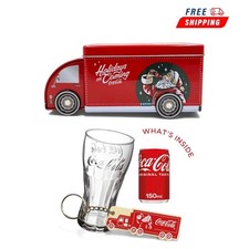 Coca Cola  Money Box With a can, Glass, Bottle key rings Xmas Christmas gift box