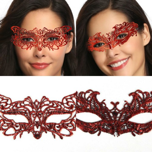 Eye mask red - mask, venetian