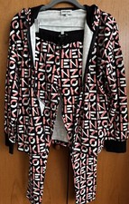 Kenzo Monogram LGO Black/Pink/White Tracksuit Leggings/ Jacket Junior 12 Years 