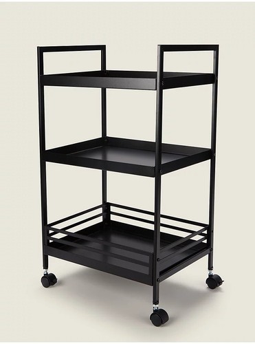 Black metal kitchen storage - black,