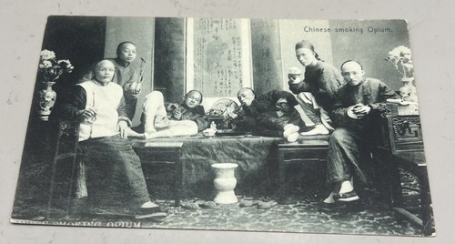 Chinese opium smokers post - opium,