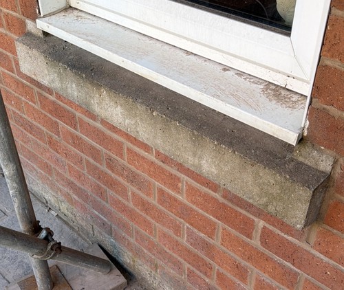 Reclaimed concrete cast window - reclaimed,