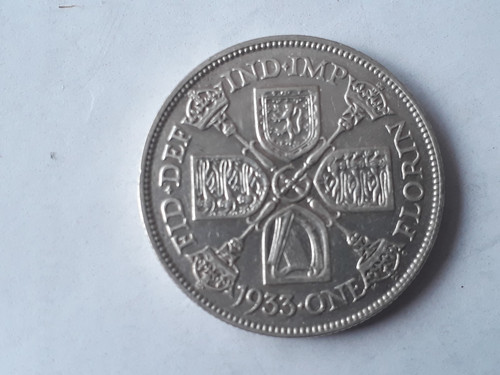 Silver one florin 1933 - florin,