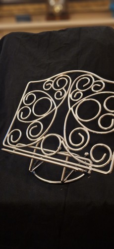 Elegant metal scroll cookbook - metal,
