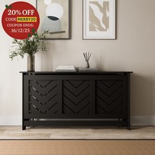 Radiator Cover Black Modern