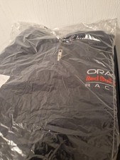 Genuine Red Bull F1 Hoodie Unisex Full Zip Blue Pockets