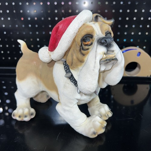 English bulldog wearing santa - bulldog,