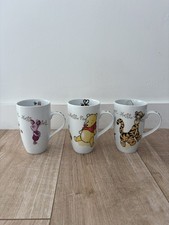 Disney Winnie the Pooh Mug Set Piglet Tigger Ceramic Coffee Cups - Set of 3