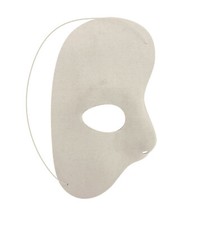 White Fancy Dress Half Face Phantom Opera Costume Party Mask Halloween Accessory