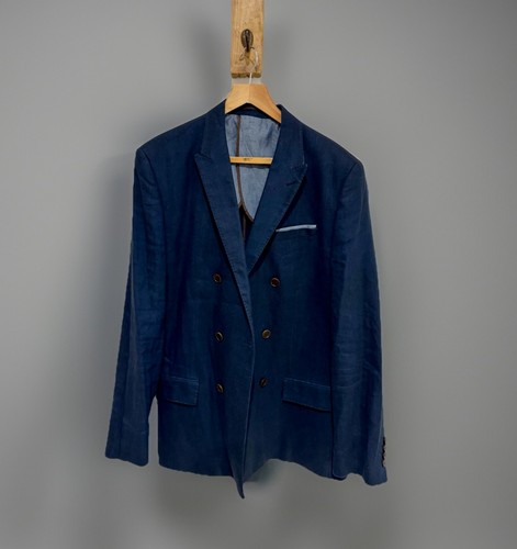 River island men navy linen - island,