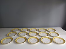 15 x Digoin Sarreguemines GRAZIELLA Pattern Saucers - France - 13.5 cm