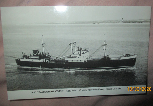 Shipping postcard m v - rp, m.v