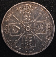 Florin 1889 Victoria Jubilee