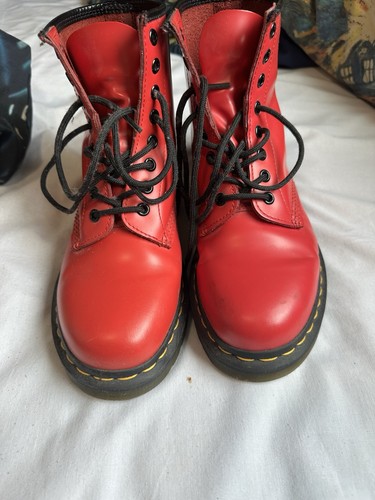Doc martens size boots red - size, 6