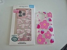 Bundle Phone Case For iPhone 15 Pro Max- Cute Cinnamoroll And Strawberry Design