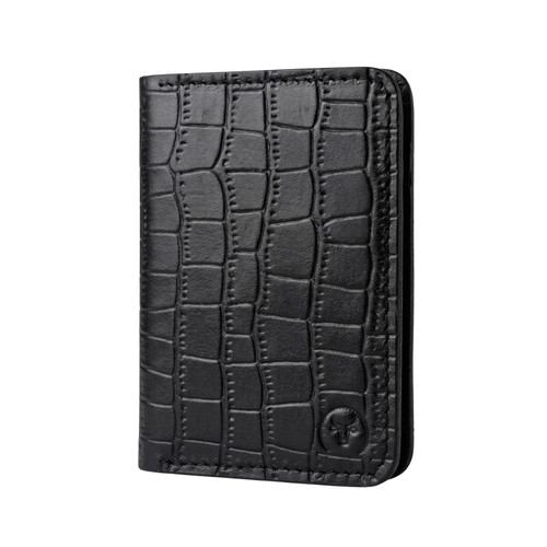Men black crocodile texture - men's,