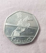 Rare Olympic 50p Equestrian /