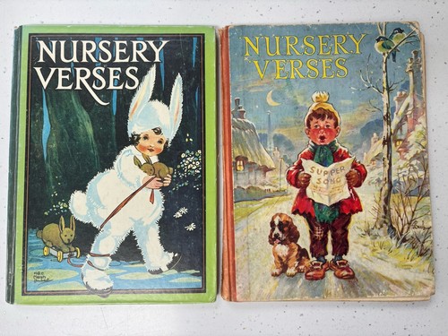 Pair vintage nursery - nursery, verses