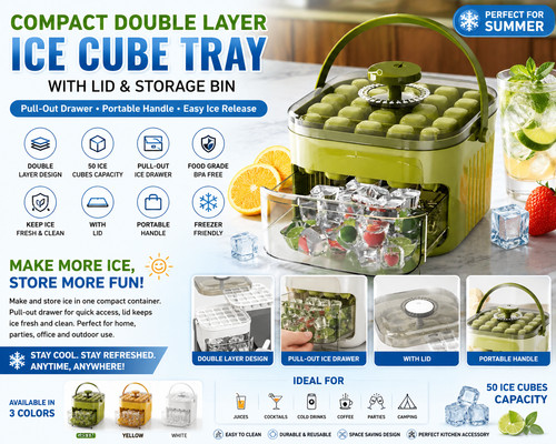 Portable ice maker - ice,