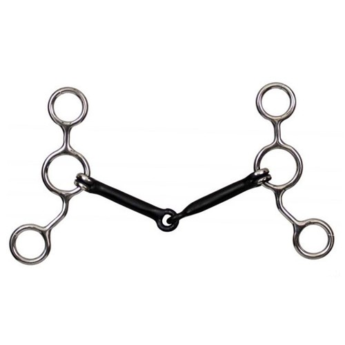 Cow horse bit stainless - jr,
