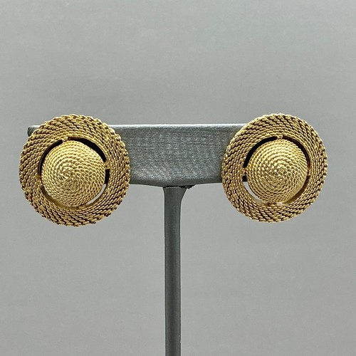 Trifari earrings vintage gold - trifari,