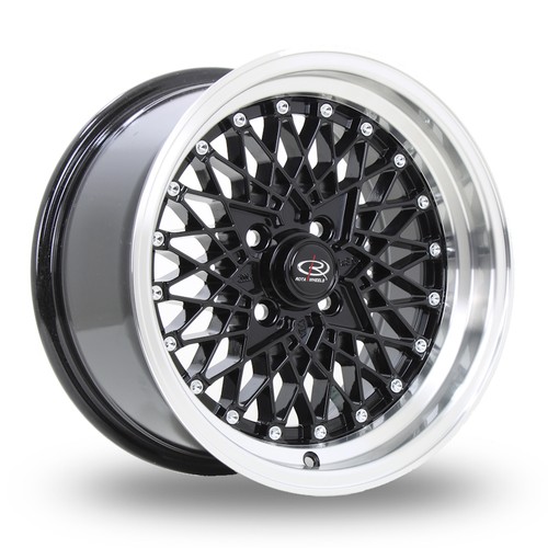 8x15 rota osmesh black - 4x,