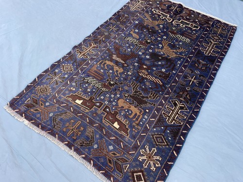 3x4 handmade baluchi pictorial - 3x4,