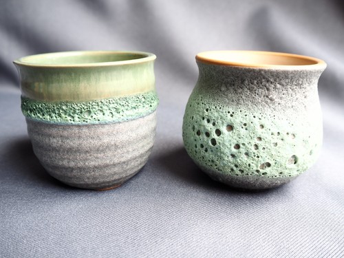 Studio pottery lava - lava, glaze