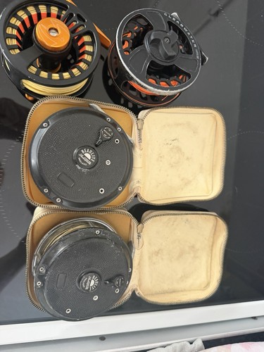 Beaulite black fly reels lot - black,