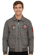 Men’s Badged Vintage Grey