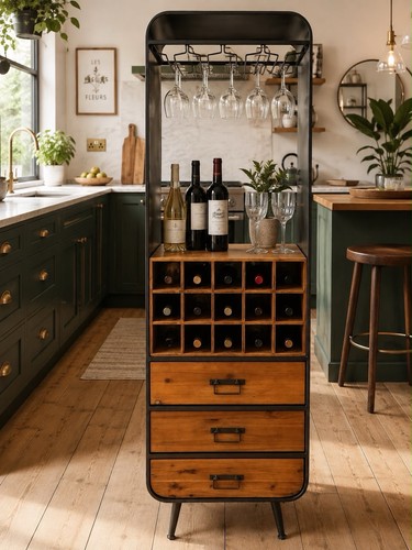 Dutchbone vino wine cabinet - wine, /