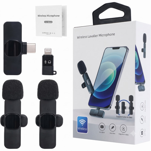 Dual wireless clip lavalier - dual,