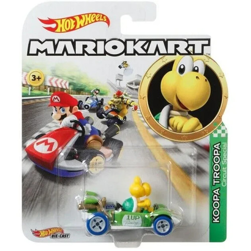 Hot wheels mario kart - mario, koopa