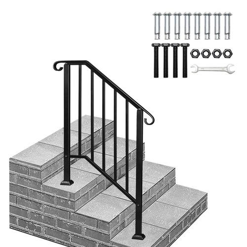Outdoor metal handrail stair - metal,