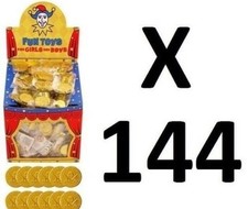 144 PLASTIC GOLD PIRATE