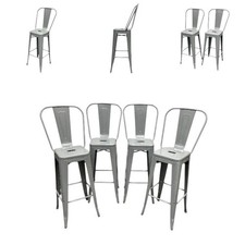 Metal Kitchen Stools, Grey